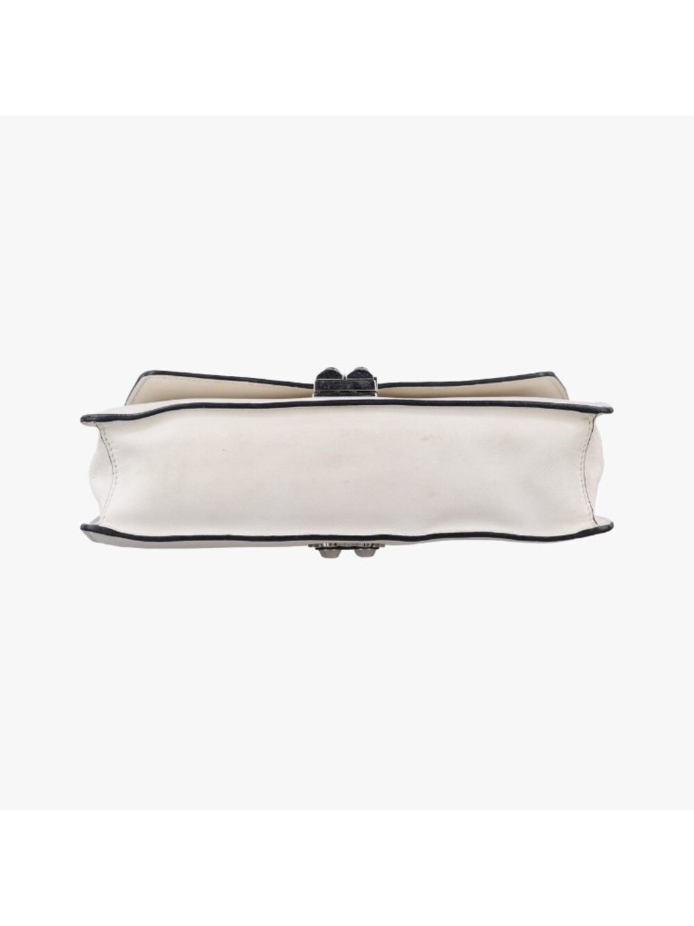 ★SOLD★ Prada Electra Studs White Leather 7 Messenger Bag - Picture 3 of 15